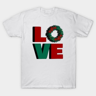 LOVE, christmas design T-Shirt